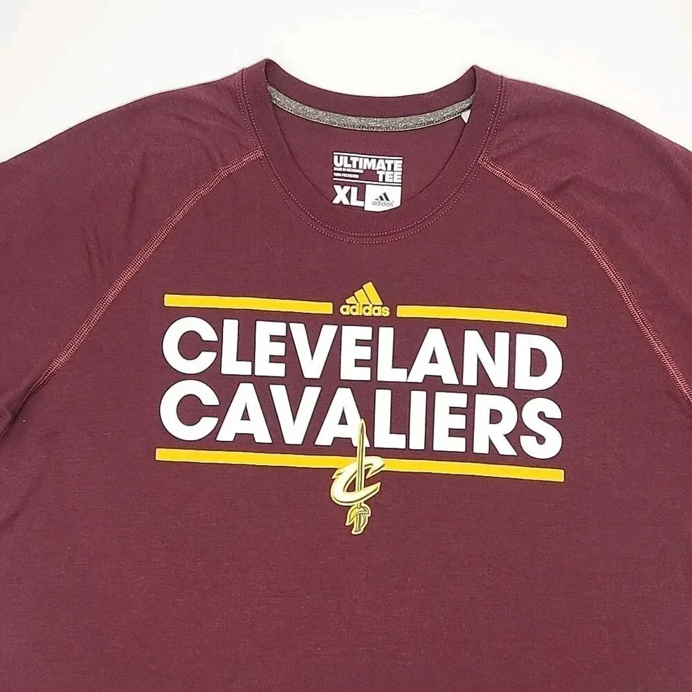 Adidas Cleveland Cavaliers Ultimate Tee T-Shirt Men Sz XL NBA Basketball CAVS